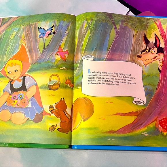 LITTLE RED RIDING HOOD VINTAGE LG COLLECTIBLE HARDCOVER BOOK BRIDLINGTON ENGLAND - Picture 8 of 16